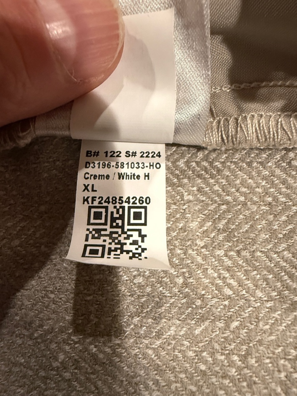 Old Navy Light Cream Straight-Leg Trousers - Picture 7 of 7